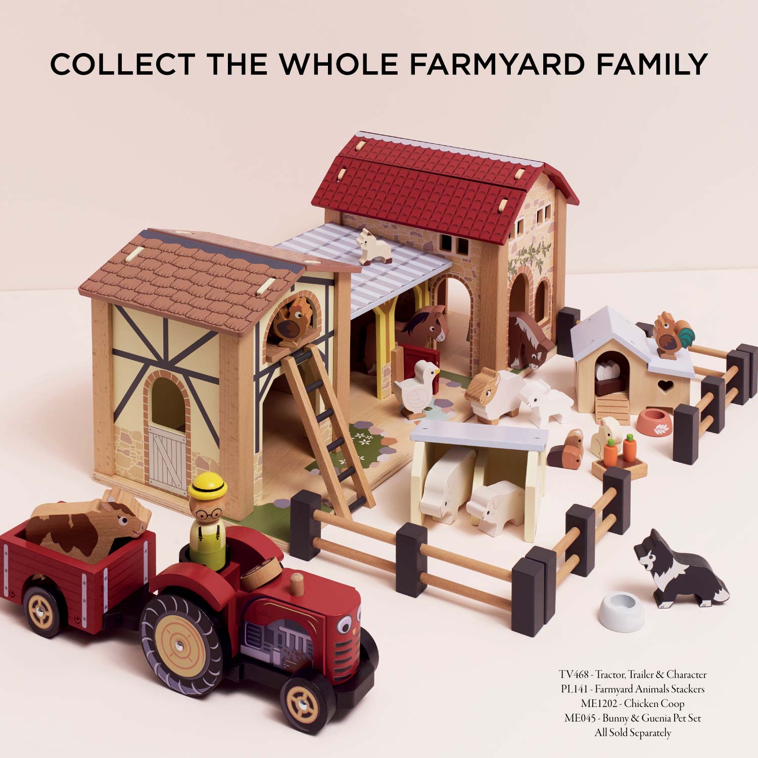 Farmyard Stables | Pretend Play Farm & Animal Toys | Le Toy Van