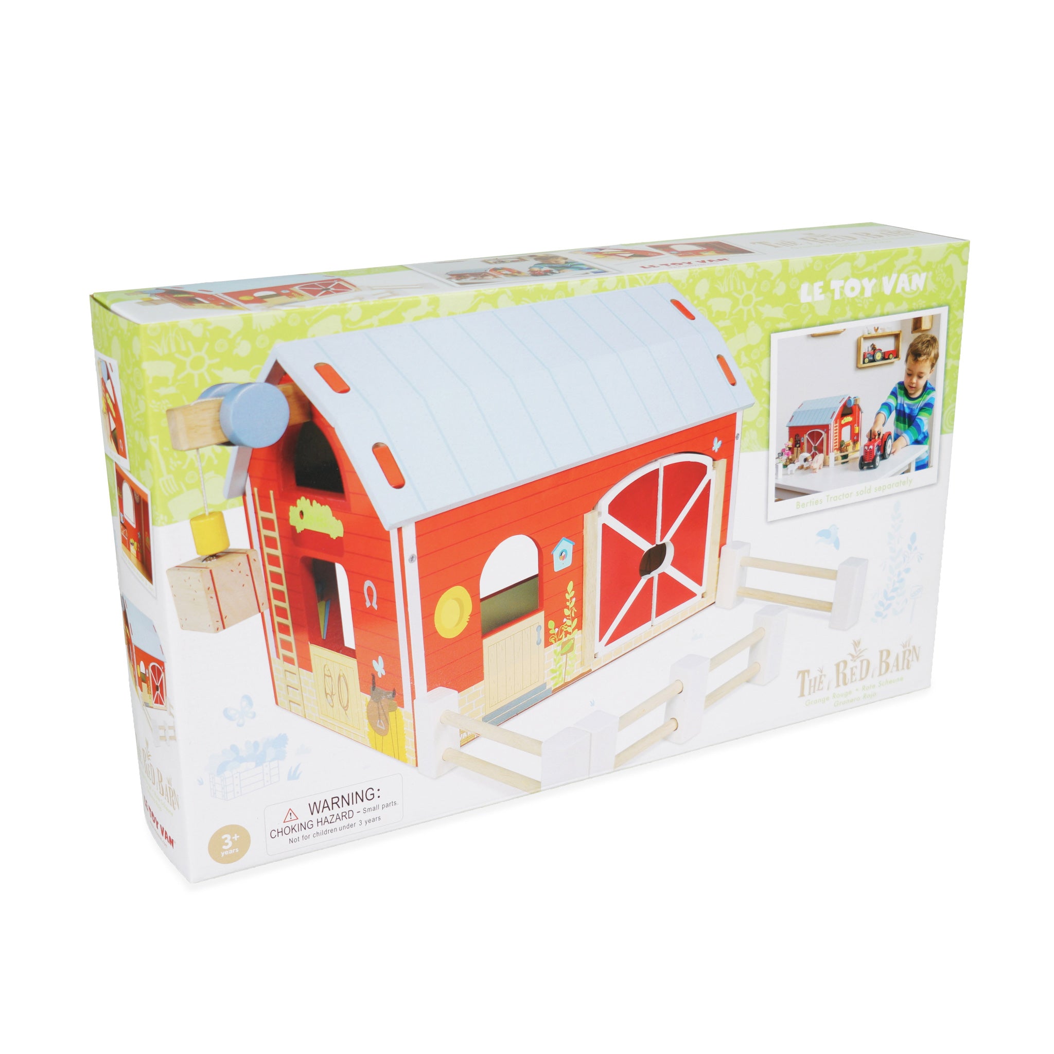 Farmyard Barn Wooden Farms Animal Toys for Kids Le Toy Van