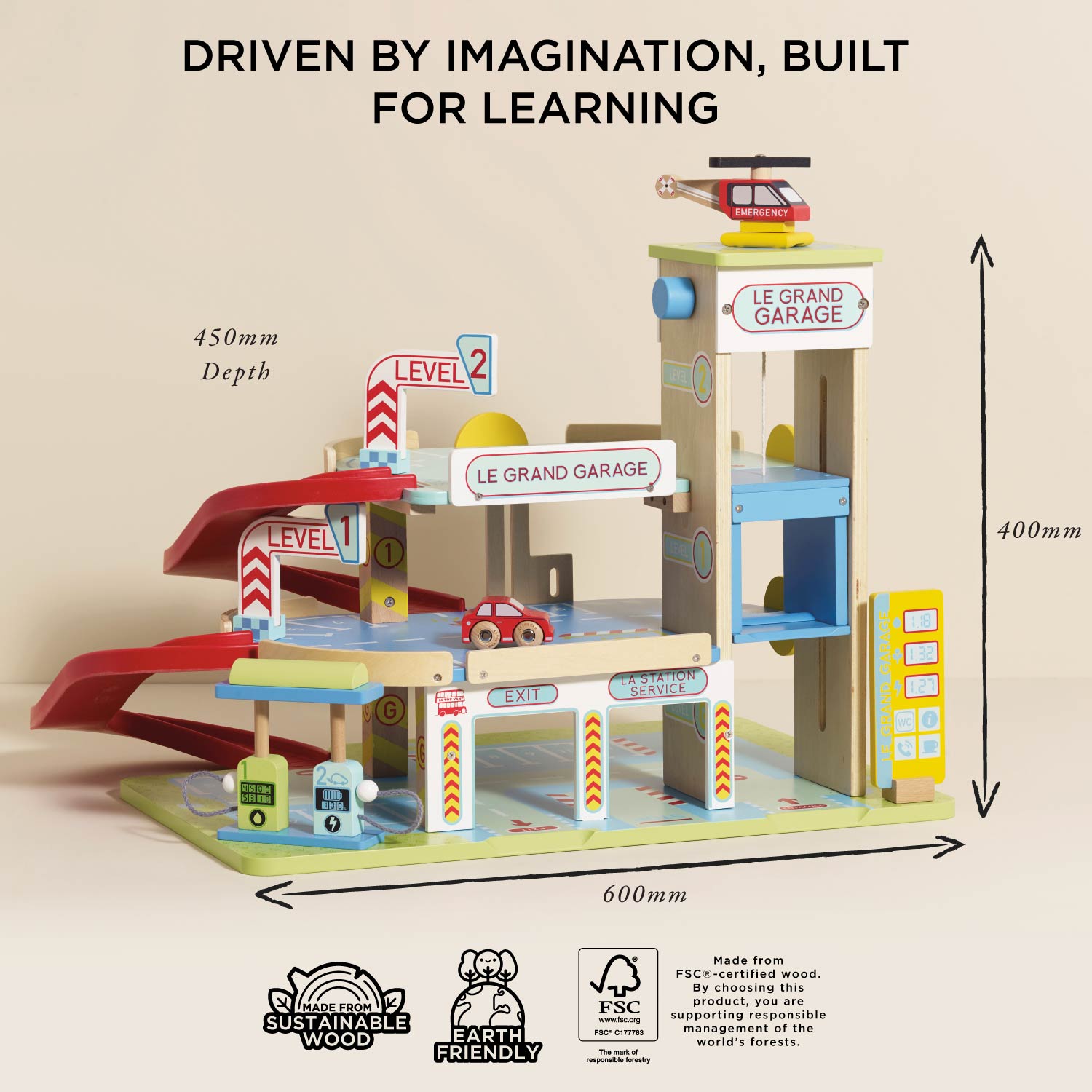 Le Grand Garage | Cars & Garages Toy Collection | Le Toy Van Inc.