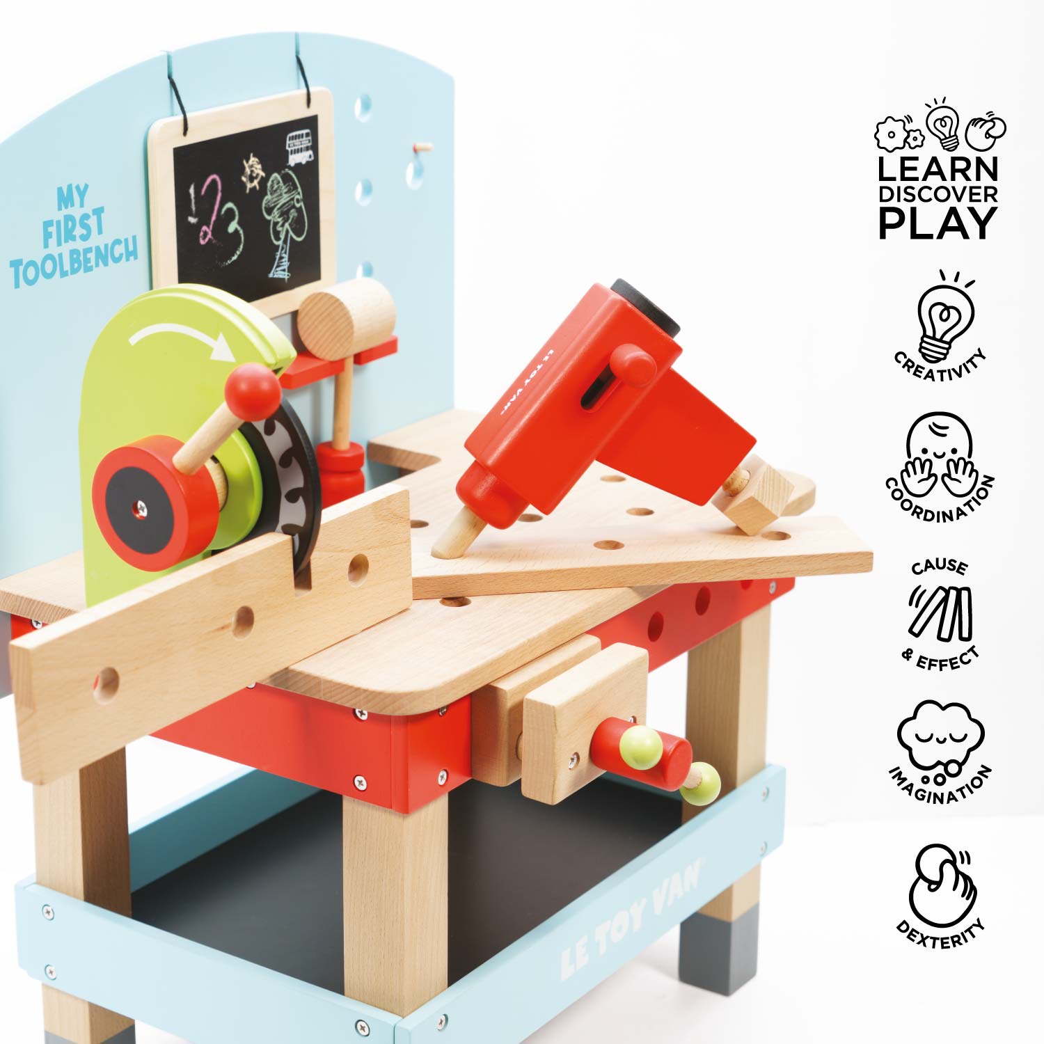 Tool Bench Toy | Wooden Building Toys for Kids | Le Toy Van Inc.