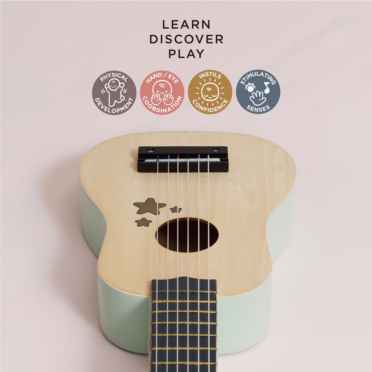 Wooden Guitar Toy Instrument