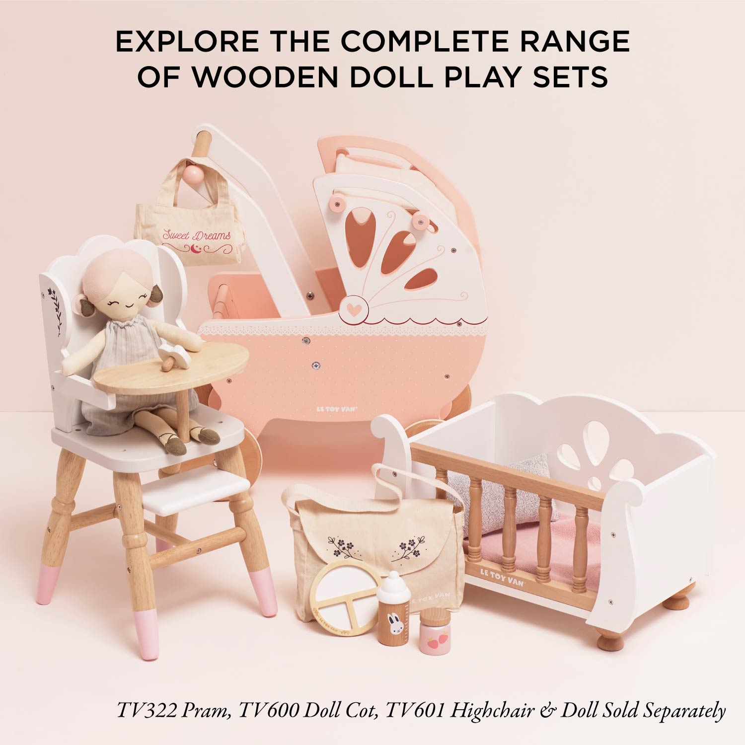 Doll Nursing Set | Pretend Play Toys | Dolls Accessories | Le Toy Van