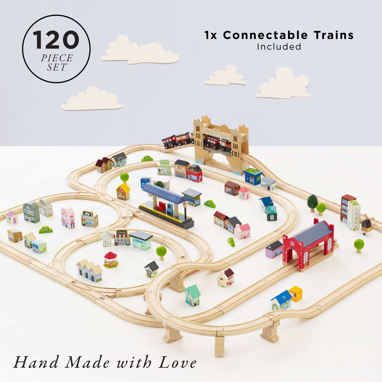 London Railway Train Set | Wooden Play Toys | Le Toy Van Inc.