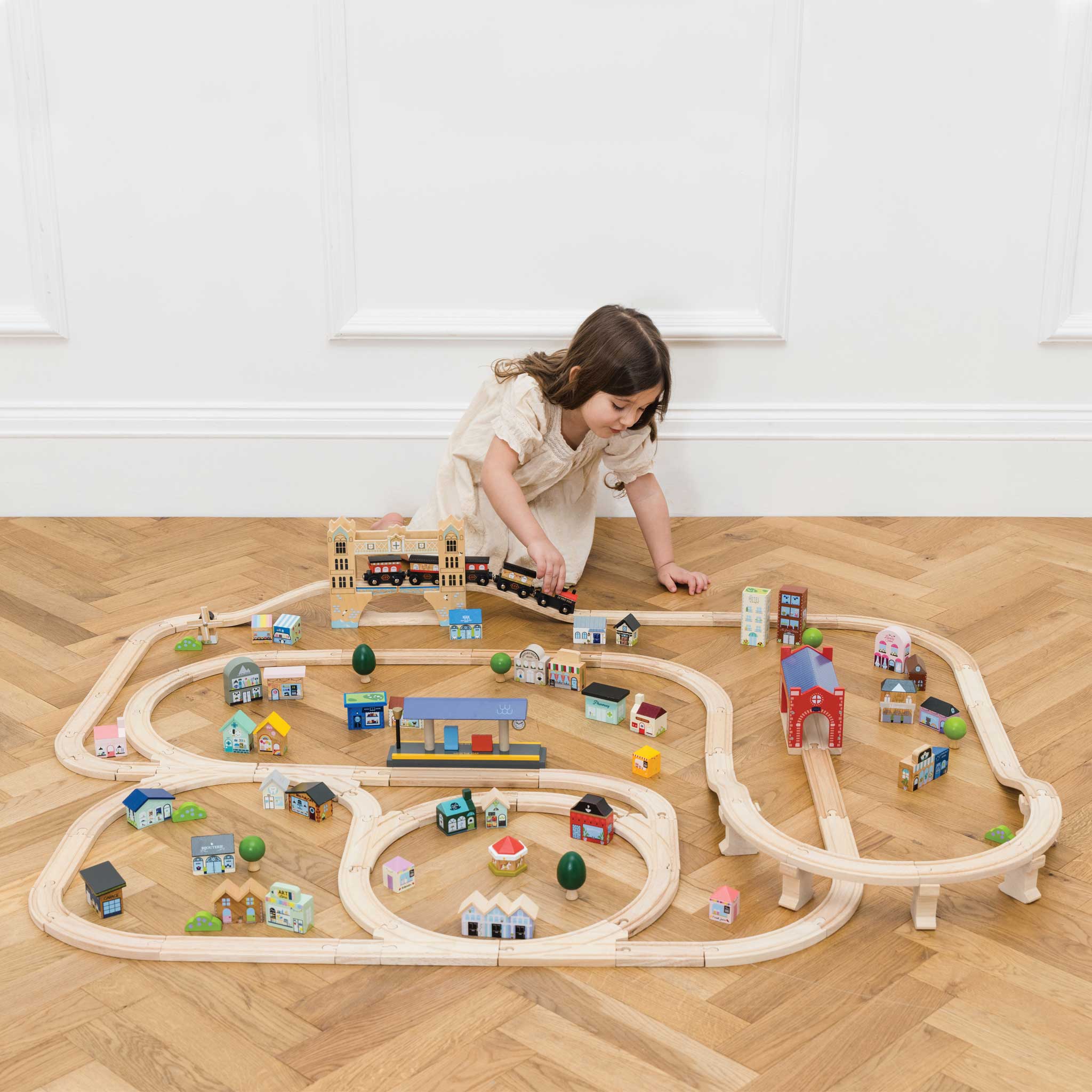 City Train Set | Wooden Toys for Kids - Le Toy Van, Inc.