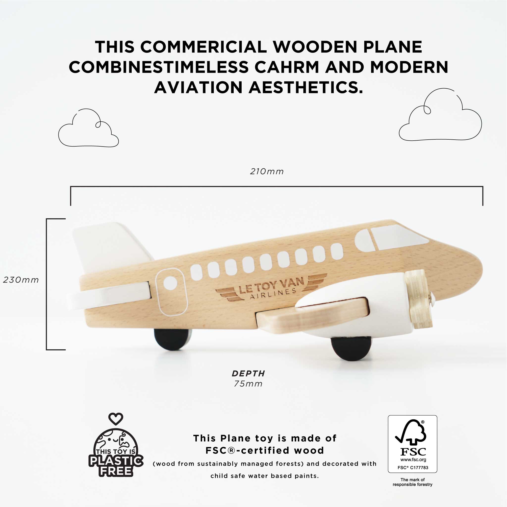 Wooden Toy Plane