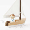 Wooden Sailing Boat & Captain