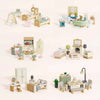 Wooden Doll House Furniture Complete Collection