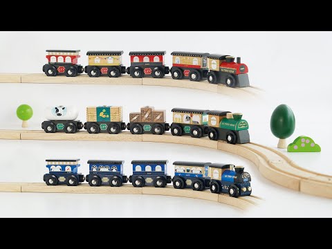 Great Green Train & Goods Wagons